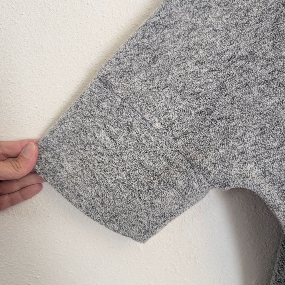 Caslon Grey Zip Back Pullover Sweater Top Size M/L Oversized - Picture 6 of 11